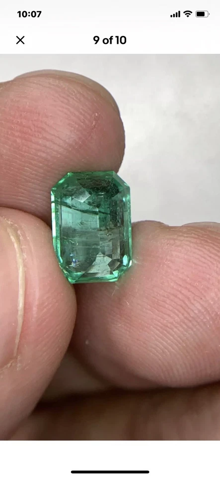 Amazing Rare Natural Vivid Green 3.52 Ct Panjshir Emerald  below wholesale/fmv  - Image 4 of 4