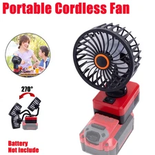 Jobsite Fan Compatible with Craftsman 20V Max Battery For Camping Workshop Fan