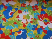 Fabric Colorful florets Fabric By Timeless Treasures 43" x 33" no:484