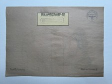 EGON SCHIELE Drawing on paper (Handmade) signed and stamped mixed media.