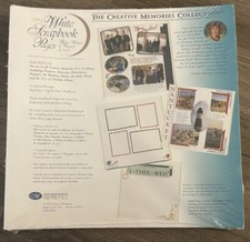 Creative Memories 12x12 White Scrapbook Refills 15 Sheets / 30 Pages Sealed 1999