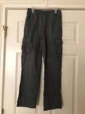 Children's Place Boys Elastic Waist Cargo Pants Gray Size 12