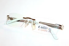 BRAND NEW GUIGON NG509 SILVER RIMLESS EYEGLASSES RX FRAMES ADULTS 52-17-135 MM