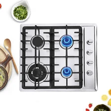 4-Burner Built-in GAS Stove Propane Natural GAS LPG Countertop Gas Stove Cooktop