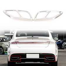 Stainless Steel Exhaust Tailpipe Frame Trim Cover For Lincoln MKZ CD4 2017-2021