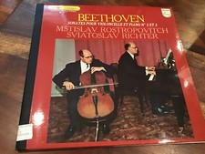 Richter/Rostropovich - Beethoven Sonatas For Piano No.2 ET 3 - 6500 254 LP- Imp