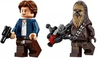 LEGO Star Wars Han Solo and Chewbacca Minifigures 75192 75243 Cloud City Bespin