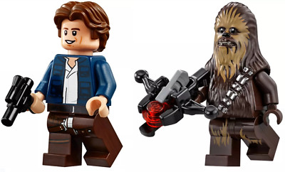 LEGO Star Wars Han Solo and Chewbacca Minifigures 75192 75243 Cloud City Bespin