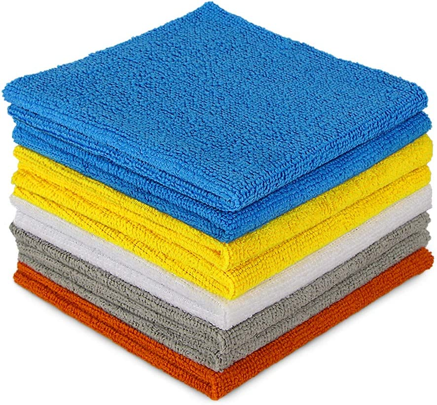 Microfiber Cleaning Cloths-8Pk, Cleaning Cloth Drying Towel, All ...