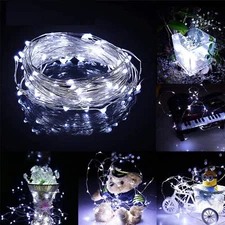 USB Twinkle LED String Fairy Lights 5/10M 50/100/200LED Copper Wire Party Remote