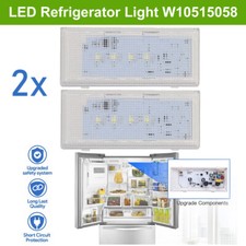 LED Lights For Whirlpool Refrigerator W10515058 WPW10515057 AP6022533 2pcs