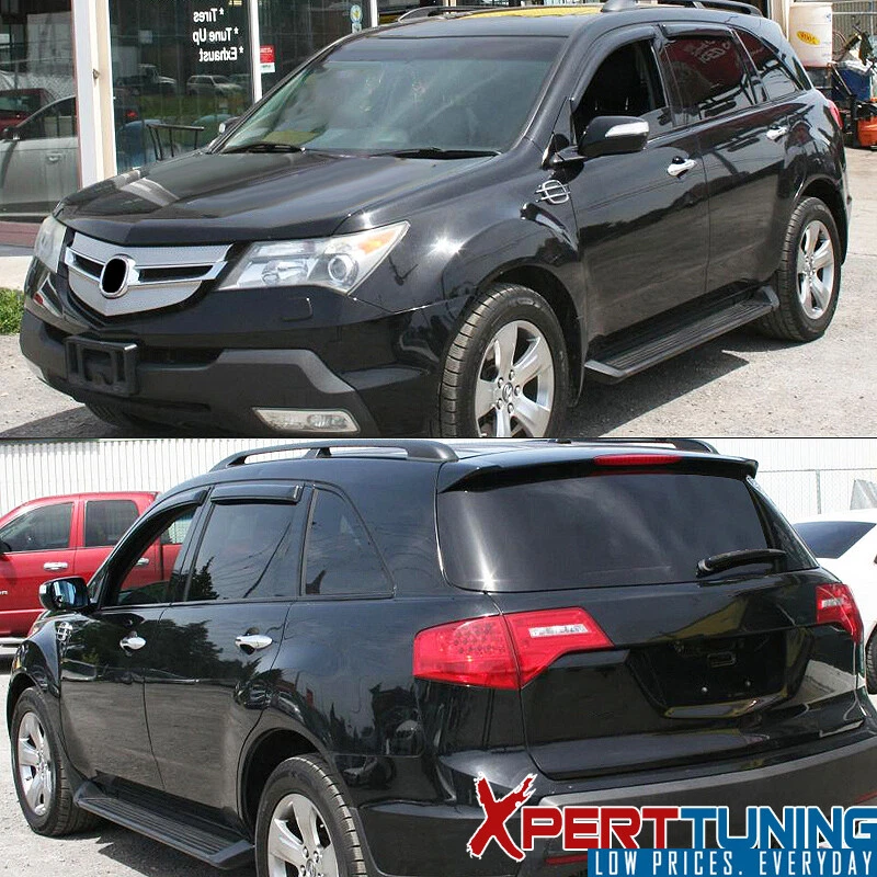 Compatível com 07-13 Acura MDX YD2 viseiras de janela defletor protetor de chuva vento conjunto com 4 peças acrílico - Imagem 2 de 4