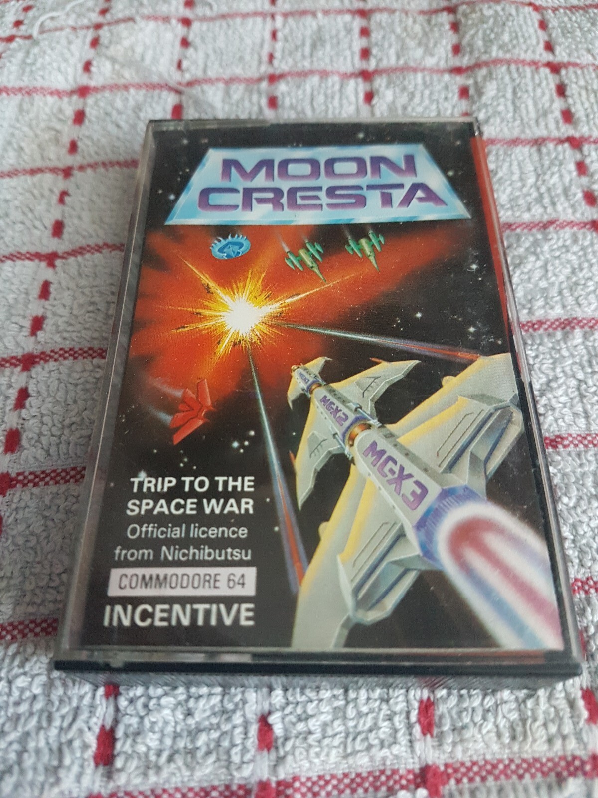 Moon Cresta Commodore 64 Cassette Tape C64 - Moon Cresta Game 1985