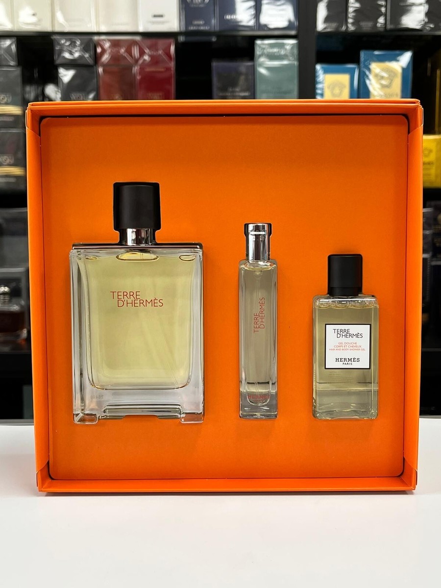 Hermes Terre D' Hermes 3 Piece Set Eau de Toilette for Men | eBay