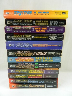 Lot of 12 Star Trek Paperback Novels - Voyages - Deep Space Nine