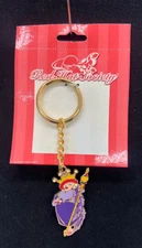 New Red Hat Society, Enamel Purple Red Hat Society Key Chain