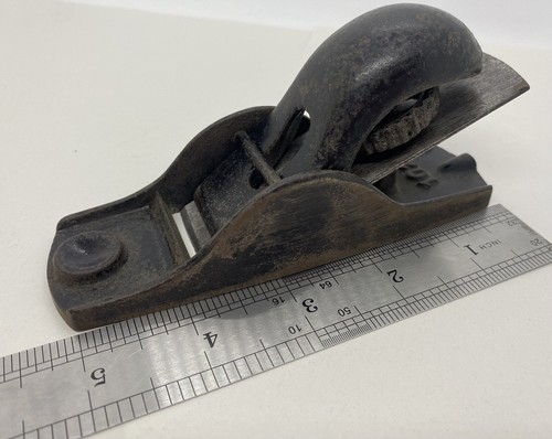 Small Vintage Block Plane Thumb Plane Marked No 102 For Restoration