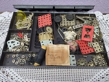 Vintage ussr constructor, metal constructor, logic game for children, Technical