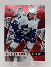 💥 2021-22 UD Allure Quinn Hughes Iced Out #IO-2 Vancouver Canucks