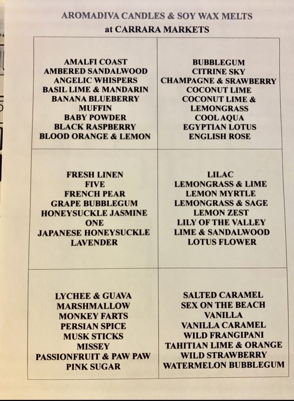 CANDLE FRAGRANCE OILS 105ML AROMADIVA CANDLES eBay