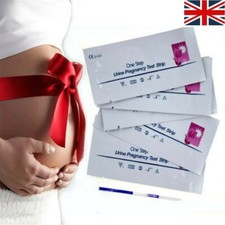 UK 20 Pregnancy Test Strips ULTRA EARLY 10m IU Urine Testing Kits One Step