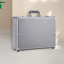 Aluminum Hard Case with Removable DIY Foam Portable Toolboxes Gun Case&TSA Lock
