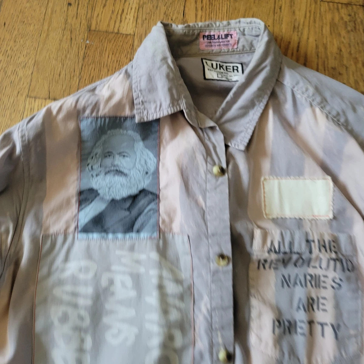 Luker x peel & lift seditionaries Striped LS Button Front