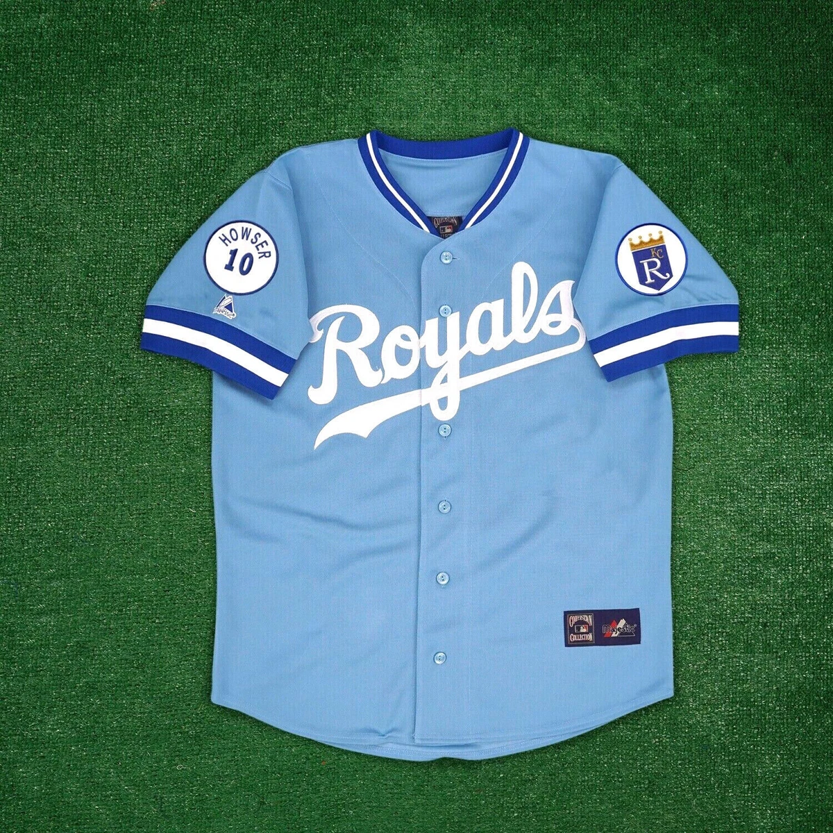 Kansas City Royals 1987 Cooperstown Throwback Men's Blue Away Jersey w/  Patch