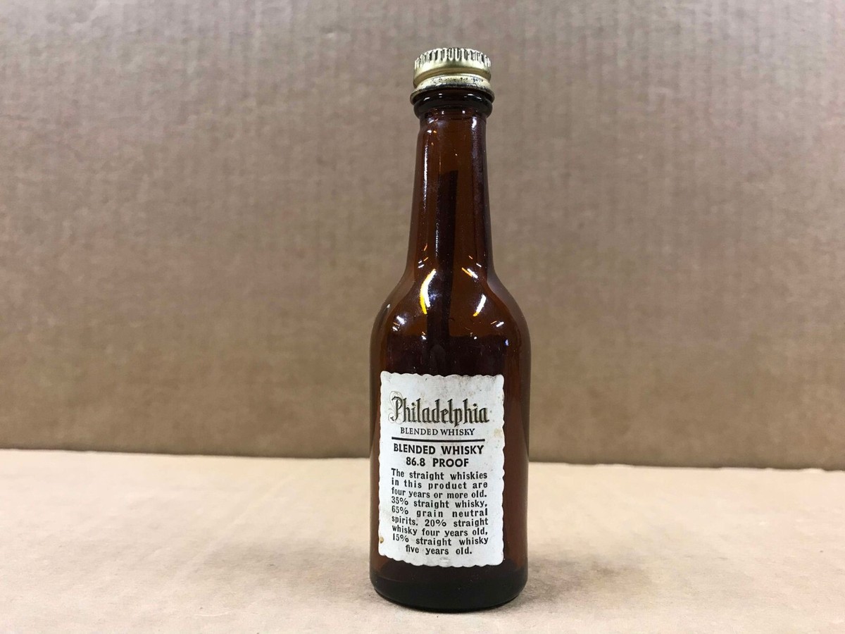 Philadelphia Blended Whisky 　空き瓶 Vintage Philadelphia Blended Whisky Empty Mini Bottle | eBay
