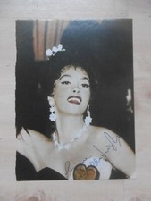 Gina Lollobrigida Autogramm signed A4 Magazinbild 