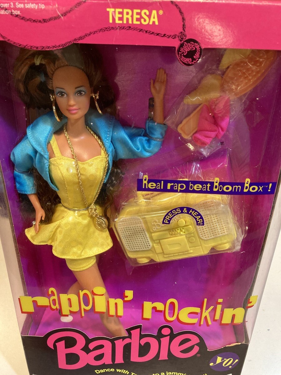 Rappin' Rockin' Barbie friend Teresa 1991 Mattel 3270 NRFB ~ Boom