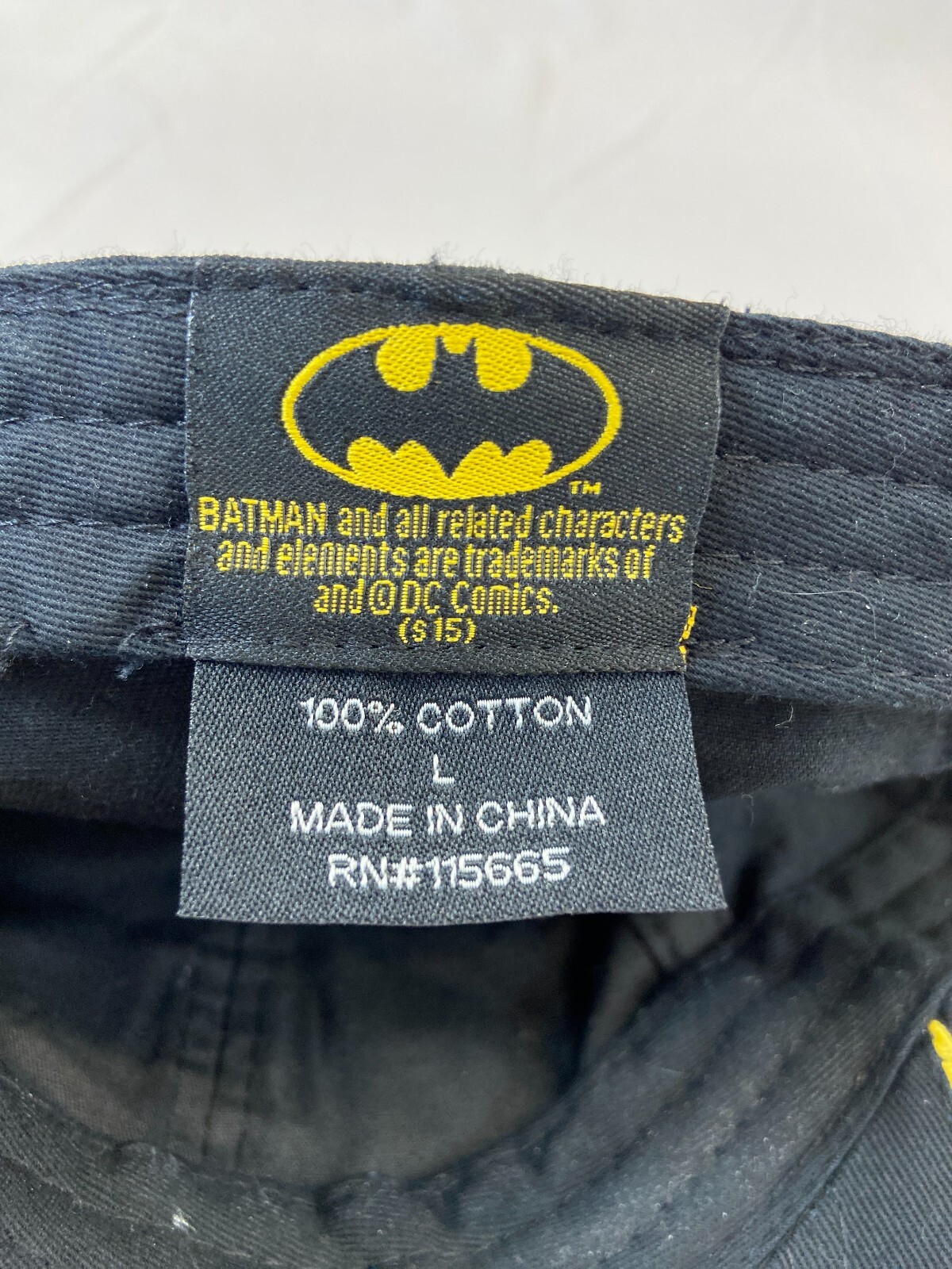 Batman Baseball Cap Fitted Hat Large Stretch DC C… - image 9