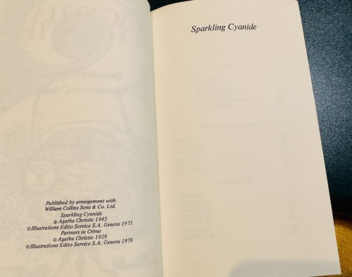 Sparkling Cyanide & Partners In Crime Agatha Christie 1978 Heron Hardback - Picture 10 of 11