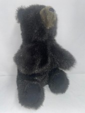 Folkmanis Furry Folk Plush Hand Puppet Bear Stuffed Animal USA Vtg Approx 11"