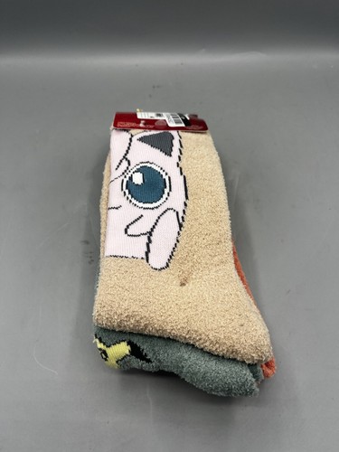 NEU Pokémon Cozy Crews Socken 3er Pack Schuhgröße 6 1/2 - 12 Unisex Erwachsene - Bild 2 von 4