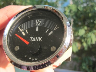 6V FUEL VDO GAUGE DENZEL SPLIT BUG BEETLE PORSCHE 356 550 TUNING OVAL KÄFER BUS