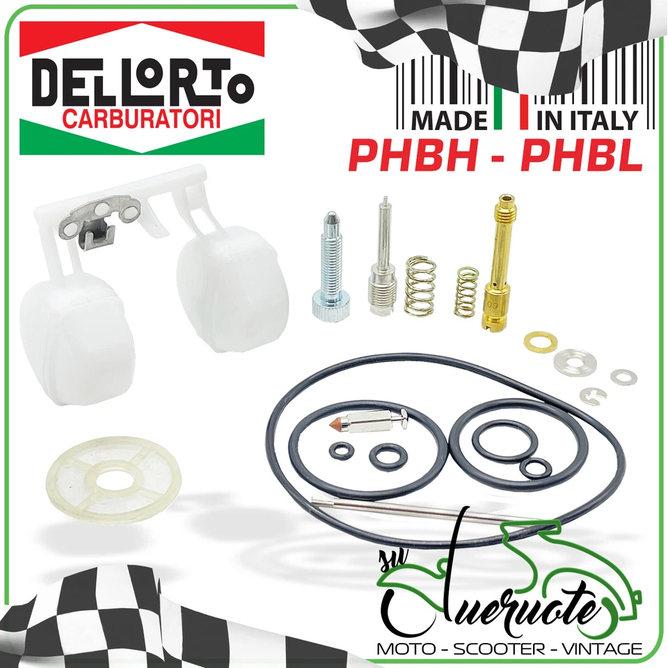 KIT REVISIONE CARBURATORE DELLORTO PHBL 20 22 24 25 26 PHBH 28 29 30 DELL'ORTO