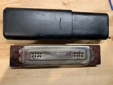 Hohner Harmonica Victoria Tremolo Concert 1893- 1900 With Leather Case