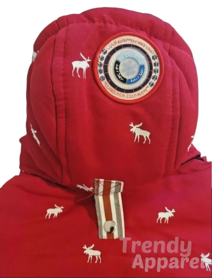 LuvGear Reversible Red & Black Flannel Moose Puppy/Dog Coat/Jacket, S, M, L - Image 3 of 4