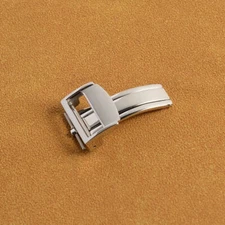 20mm For Bvlgari Watchbands Buckle Stainless Steel Butterfly Clasp Silver