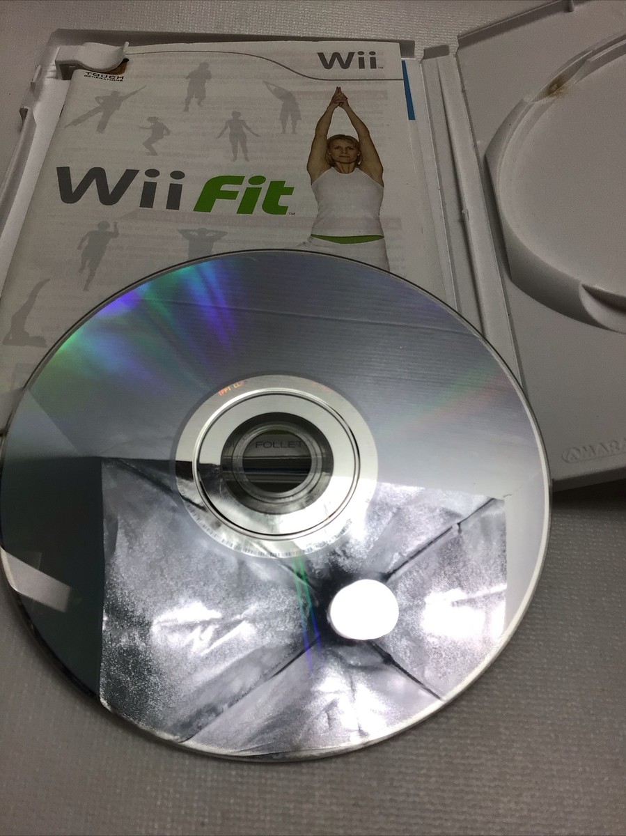 Wii Fit (Nintendo Wii, 2009) COMPLETE w/Disc, Case, Manual