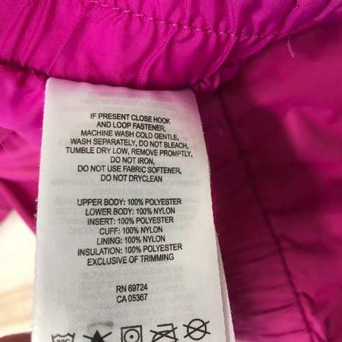 COLUMBIA - GIRLS 3T - PINK 100% POLYESTER SNOW SKI SUIT PANTS - Picture 7 of 8