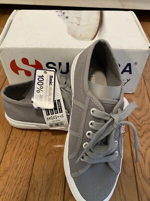Superga 2750 COTU CLASSIC Size 6 M EU 36 Women's Sneakers Gray Dark Sage S000010