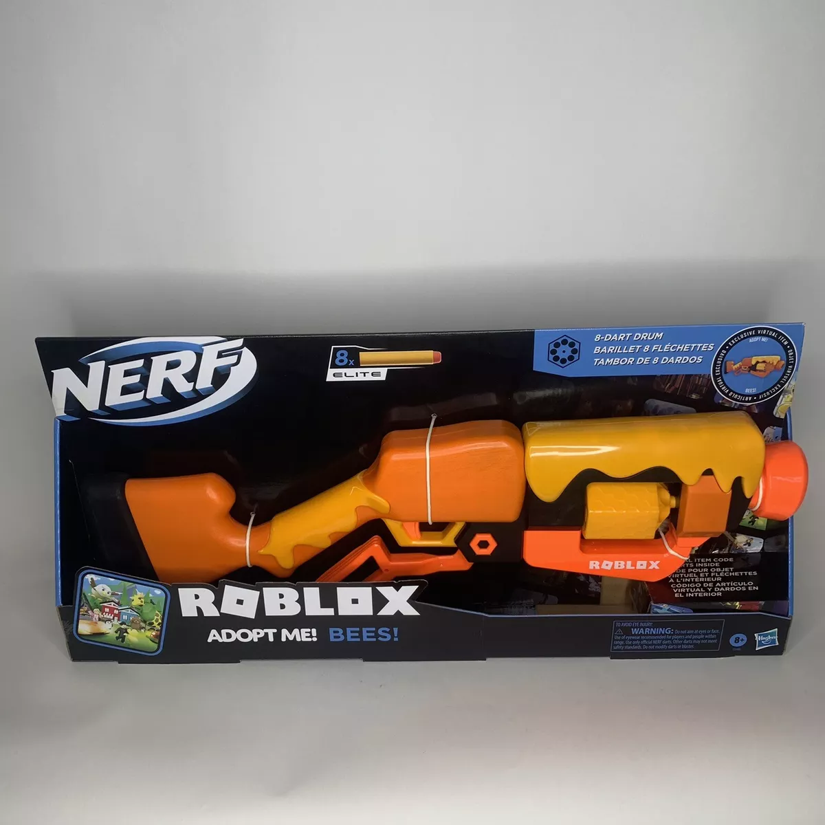 Nerf Roblox Gun Adopt Me Bees! Lever Action Dart Blaster *Includes