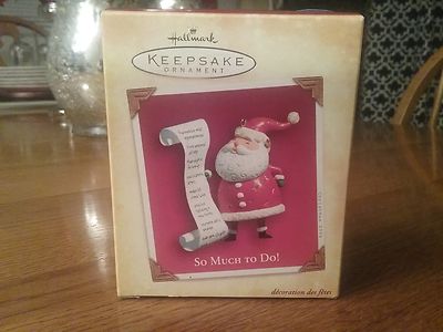 Hallmark 2004  Keepsake Ornament  '' So Much to Do!''    New in Box