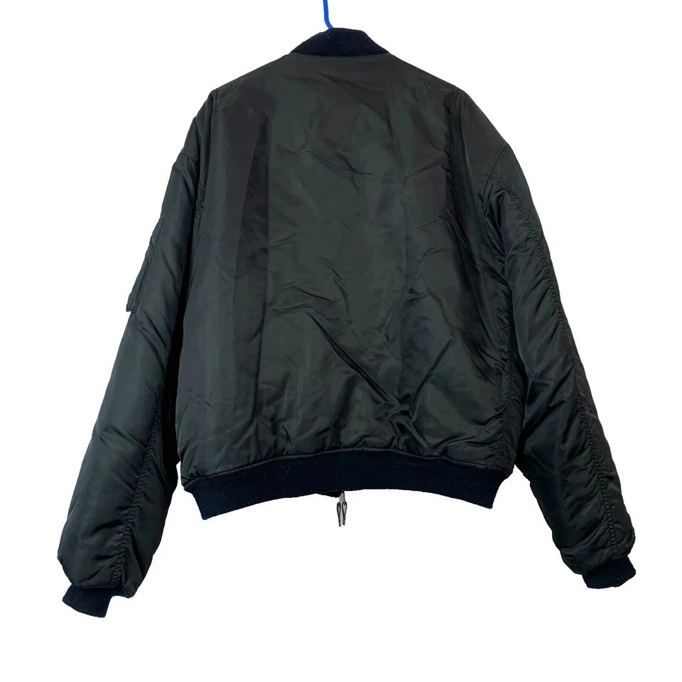 Abrigo Chaqueta Bombardero Industrial Eléctrico & Control Negro Puffer Para Hombre 2X Foto 4 de 4