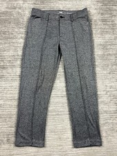 Lee Riders Pants Womens 14 Gray Slim Ankle Polyester Blend