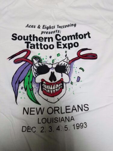 Vintage 1993 Southern Comfort Tattoo Expo T-Shirt - Picture 1 of 4
