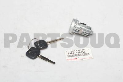 6905760630 Genuine Toyota CYLINDER & KEY SET, IGNITION SWITCH LOCK 