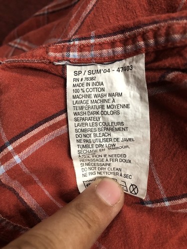 Timberland Shrit Manga Corta Talla XL Botón Buen Estado - Imagen 6 de 11